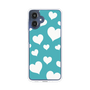 スリムプロテクションケース［ Dot Hearts - Blue ］