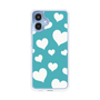 スリムプロテクションケース［ Dot Hearts - Blue ］