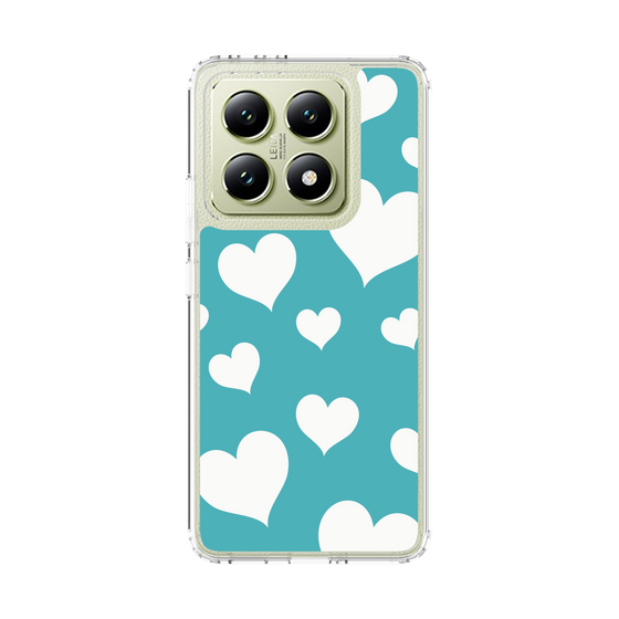 スリムプロテクションケース［ Dot Hearts - Blue ］