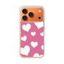 スリムプロテクションケース［ Dot Hearts - Pink ］