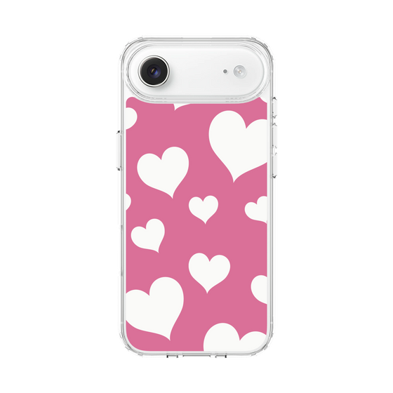 スリムプロテクションケース［ Dot Hearts - Pink ］