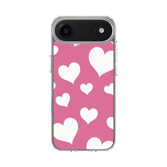 スリムプロテクションケース［ Dot Hearts - Pink ］