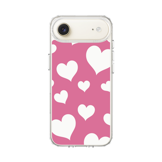 スリムプロテクションケース［ Dot Hearts - Pink ］