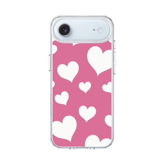 スリムプロテクションケース［ Dot Hearts - Pink ］