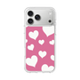 スリムプロテクションケース［ Dot Hearts - Pink ］