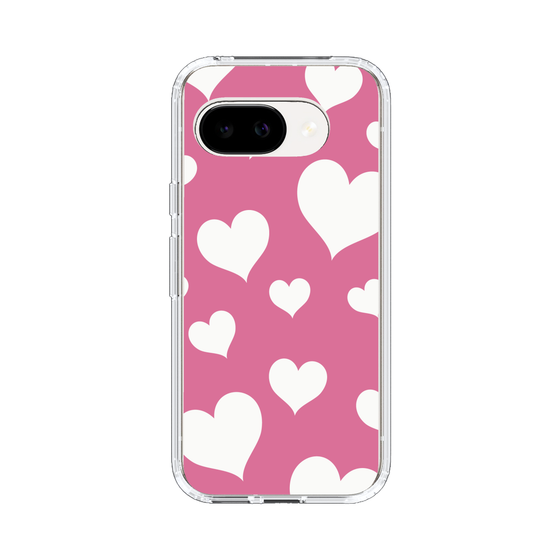 スリムプロテクションケース［ Dot Hearts - Pink ］