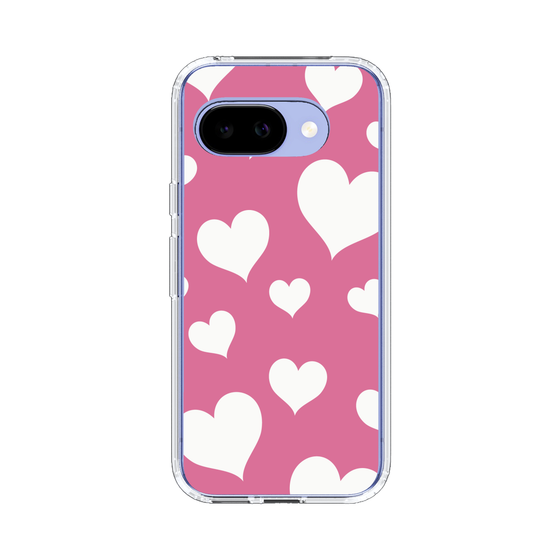 スリムプロテクションケース［ Dot Hearts - Pink ］