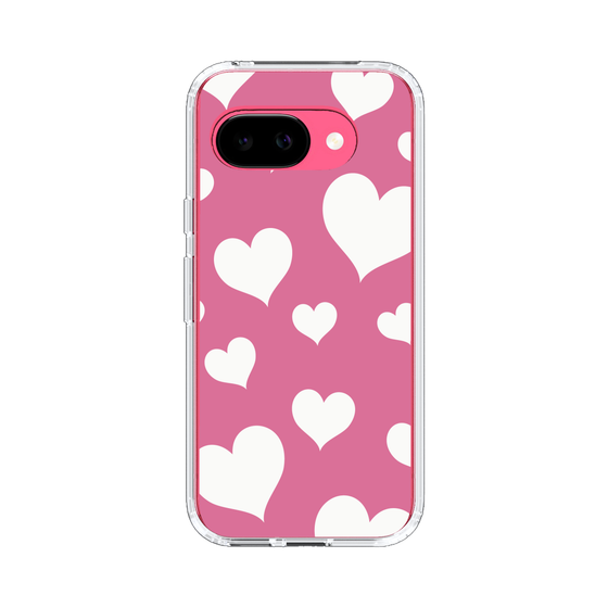 スリムプロテクションケース［ Dot Hearts - Pink ］