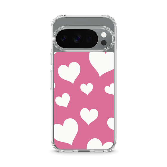 スリムプロテクションケース［ Dot Hearts - Pink ］