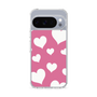 スリムプロテクションケース［ Dot Hearts - Pink ］