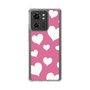 スリムプロテクションケース［ Dot Hearts - Pink ］