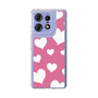スリムプロテクションケース［ Dot Hearts - Pink ］