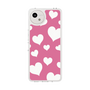 スリムプロテクションケース［ Dot Hearts - Pink ］