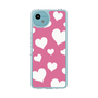 スリムプロテクションケース［ Dot Hearts - Pink ］