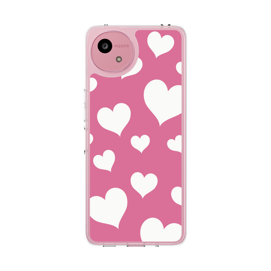 スリムプロテクションケース［ Dot Hearts - Pink ］