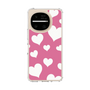 スリムプロテクションケース［ Dot Hearts - Pink ］