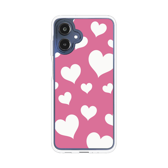 スリムプロテクションケース［ Dot Hearts - Pink ］