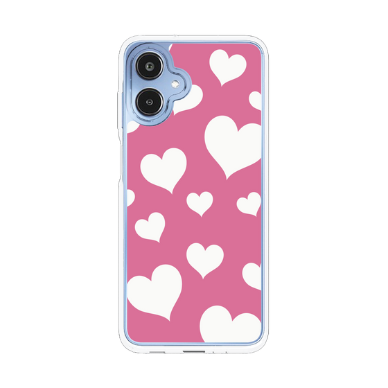 スリムプロテクションケース［ Dot Hearts - Pink ］