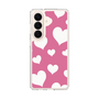 スリムプロテクションケース［ Dot Hearts - Pink ］