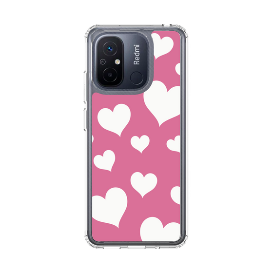 スリムプロテクションケース［ Dot Hearts - Pink ］