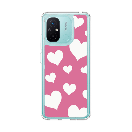 スリムプロテクションケース［ Dot Hearts - Pink ］