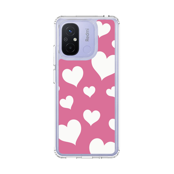 スリムプロテクションケース［ Dot Hearts - Pink ］