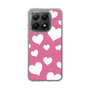 スリムプロテクションケース［ Dot Hearts - Pink ］