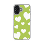 スリムプロテクションケース［ Dot Hearts - Green ］