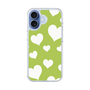 スリムプロテクションケース［ Dot Hearts - Green ］