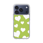 スリムプロテクションケース［ Dot Hearts - Green ］