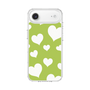 スリムプロテクションケース［ Dot Hearts - Green ］