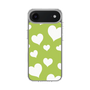 スリムプロテクションケース［ Dot Hearts - Green ］