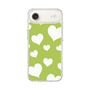 スリムプロテクションケース［ Dot Hearts - Green ］