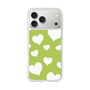 スリムプロテクションケース［ Dot Hearts - Green ］