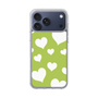 スリムプロテクションケース［ Dot Hearts - Green ］