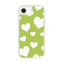 スリムプロテクションケース［ Dot Hearts - Green ］