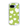 スリムプロテクションケース［ Dot Hearts - Green ］