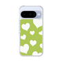 スリムプロテクションケース［ Dot Hearts - Green ］