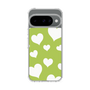 スリムプロテクションケース［ Dot Hearts - Green ］