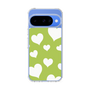 スリムプロテクションケース［ Dot Hearts - Green ］
