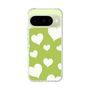 スリムプロテクションケース［ Dot Hearts - Green ］