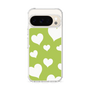 スリムプロテクションケース［ Dot Hearts - Green ］