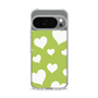 スリムプロテクションケース［ Dot Hearts - Green ］