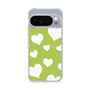 スリムプロテクションケース［ Dot Hearts - Green ］