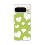 スリムプロテクションケース［ Dot Hearts - Green ］