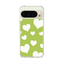 スリムプロテクションケース［ Dot Hearts - Green ］