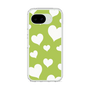 スリムプロテクションケース［ Dot Hearts - Green ］