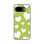 スリムプロテクションケース［ Dot Hearts - Green ］