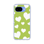 スリムプロテクションケース［ Dot Hearts - Green ］