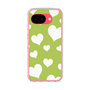 スリムプロテクションケース［ Dot Hearts - Green ］